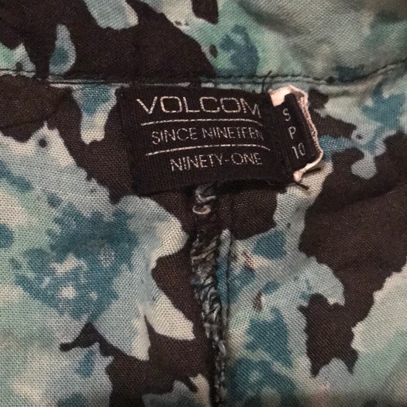 Volcom Skater Skirt Green/Black Floral Small - Picture 2 of 6